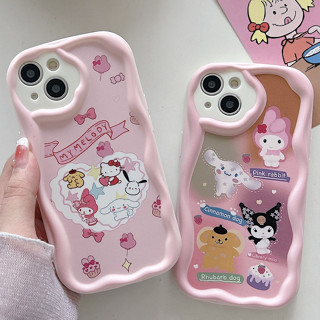 เคส Samsung A14 A04 A12 A73 A53 A52 A52S A33 A32 A23 A72 A22 A13 4G 5G A03S A02S A11 A02 A03 A51 A50 A50S A30S A20 A30 A20S A10S A21S M12 M22 M32 M11 M02 เคสมือถือซัมซุง ขอบครีม การ์ตูน เคสโทรศัพท์มือถือ