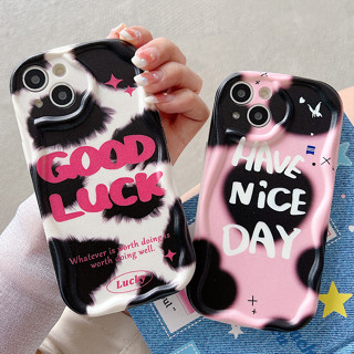 เคส Samsung A14 A04 A12 A73 A53 A52 A52S A33 A32 A23 A72 A22 A13 4G 5G A03S A02S A11 A02 A03 A51 A50 A50S A30S A20 A30 A20S A10S A21S M12 M22 M32 M11 M02 เคสมือถือซัมซุง ขอบครีม ลายวัว เคสโทรศัพท์มือถือ