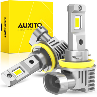 Auxito หลอดไฟหน้าตัดหมอก LED 16000LM 72W H11 6500k 12v ปรับได้ สีขาว สําหรับรถยนต์ 2 ชิ้น