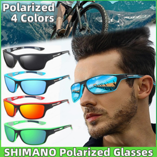 Shimano UV400 แว่นตากันแดด คลาสสิก โพลาไรซ์ ตกปลา แว่นตาผู้ชาย ผู้หญิง ขี่จักรยาน ตั้งแคมป์ เดินป่า แว่นตา