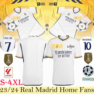 Fans S-4XL [Top Quality] 23-24 RM Real M  Soccer Football Jersey T-shirt  Men  Fans Version