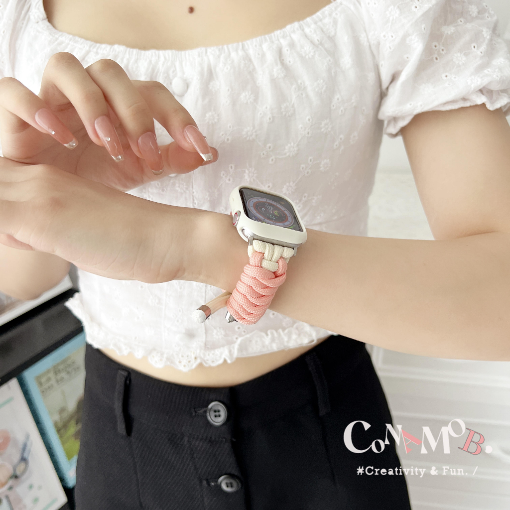 band-case-สายนาฬิกาข้อมือไนล่อน-แฮนด์เมด-สําหรับ-iwatch-serie-8-7-6-se-5-4-3-2-iwatch-band-44-มม-45-มม-41-มม-40-มม-38-มม-49-มม-42-มม