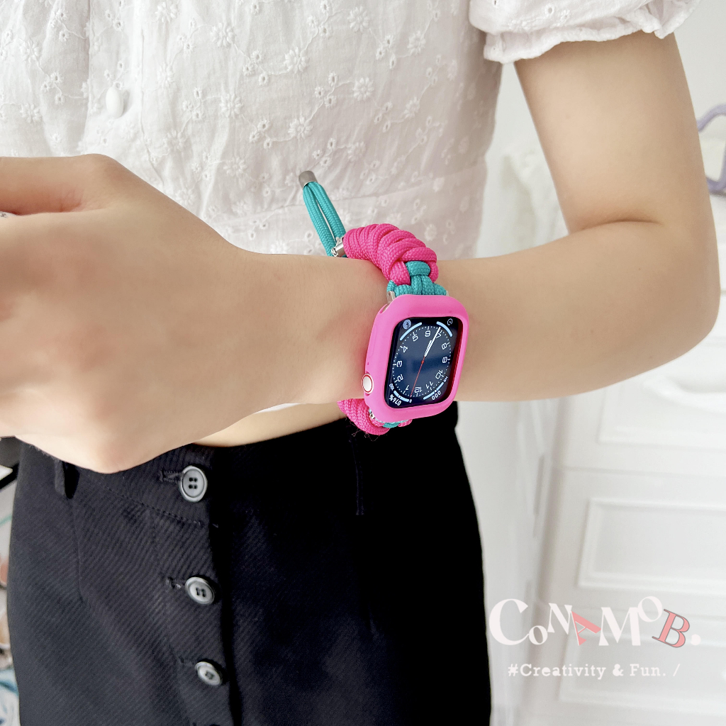 band-case-สายนาฬิกาข้อมือไนล่อน-แฮนด์เมด-สําหรับ-iwatch-serie-8-7-6-se-5-4-3-2-iwatch-band-44-มม-45-มม-41-มม-40-มม-38-มม-49-มม-42-มม