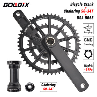 Goldix อุปกรณ์เสริมรถจักรยาน 22S/20S 50-34T/53-39T สําหรับ Sram Gxp Shimano R7000/R8000/5800/6800 และเฟืองแครอท