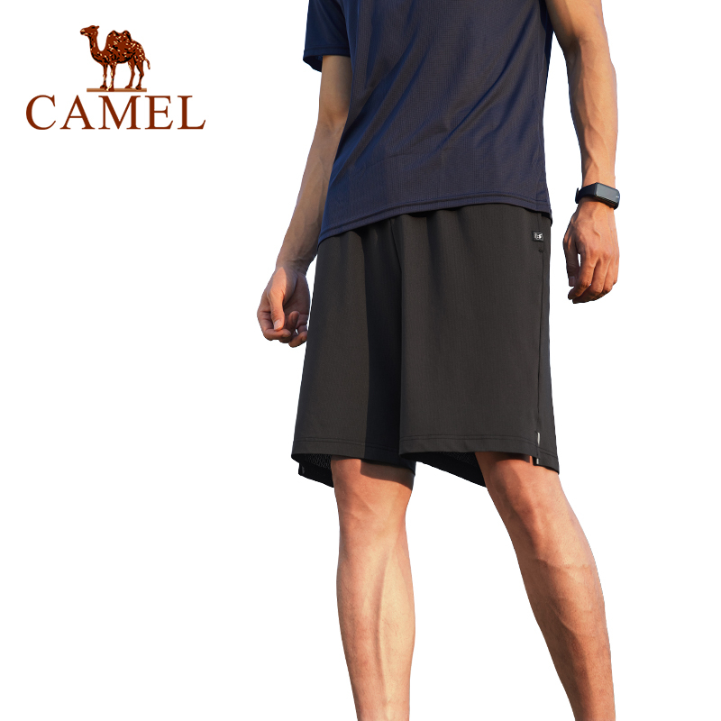 camel-กางเกงกีฬา-ขาสั้น-แห้งเร็ว-ระบายอากาศ-วิ่ง-ยืดหยุ่น-กางเกงห้าส่วน-สําหรับผู้ชาย