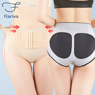Flarixa 3 in 1 กางเกงชั้นใน เอวสูง ไร้รอยต่อ สําหรับผู้หญิง รัดรูป เอว หน้าท้อง กระชับสัดส่วน ชุดชั้นในรัดตัว