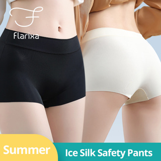 Flarixa กางเกงบ็อกเซอร์ขาสั้น ผ้าเรยอน ไร้รอยต่อ เพื่อความปลอดภัย สําหรับผู้หญิง 2023
