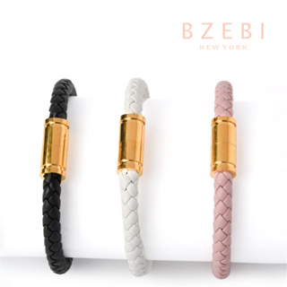 Bzebi สร้อยข้อมือ สเตนเลส ชุบทอง 18K สไตล์เกาหลี ป้องกันสนิม เครื่องประดับแฟชั่น พรีเมี่ยม ไม่จางหาย ใส่อาบน้ําได้ 1078b