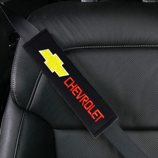 Chevrolet ปลอกหุ้มเข็มขัดนิรภัยรถยนต์ แบบนิ่ม อุปกรณ์เสริม สําหรับรถยนต์ 2 แพ็ค
