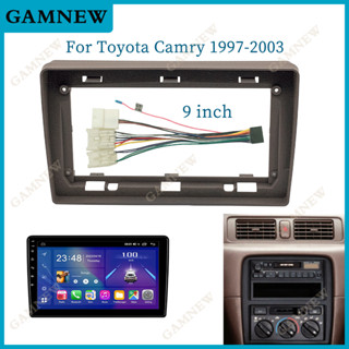 อะแดปเตอร์กรอบรถยนต์ 9 นิ้ว สําหรับ Toyota Camry 1997-2003 Android Radio Dash Fitting Panel Kit