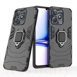 เคส Realme C53 ฮาร์ดเคสกันกระแทกเคสโทรศัพท์ Hybrid Armor Shockproof Ring Phone Case Realme C53 C 53 Cover Stand