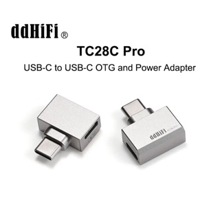 Ddhifi TC28CPro USB-C เป็น USB-C OTG และอะแดปเตอร์พาวเวอร์ สําหรับโทรศัพท์ Android IPad PC ช่วยให้สนุกกับเสียงเพลงขณะชาร์จ