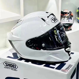 Shoei X15 X Fifteen หมวกกันน็อคพลาสติก ไฟเบอร์กลาส สีขาวสว่าง เสริมความแข็งแรง หมวกกันน็อค แบบเต็มหน้า สําหรับขี่รถจักรยานยนต์ หมวกกันน็อค กันตก