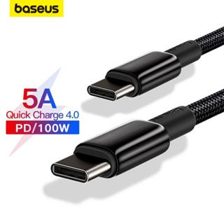Baseus สายชาร์จเร็ว 100W USB C เป็น USB Type C 4.0 PD 100W สําหรับแล็ปท็อป