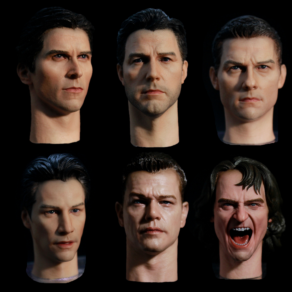 โมเดลฟิกเกอร์ 1/6 Male Head Sculpt Model Fit For 12 นิ้ว Male Action ...