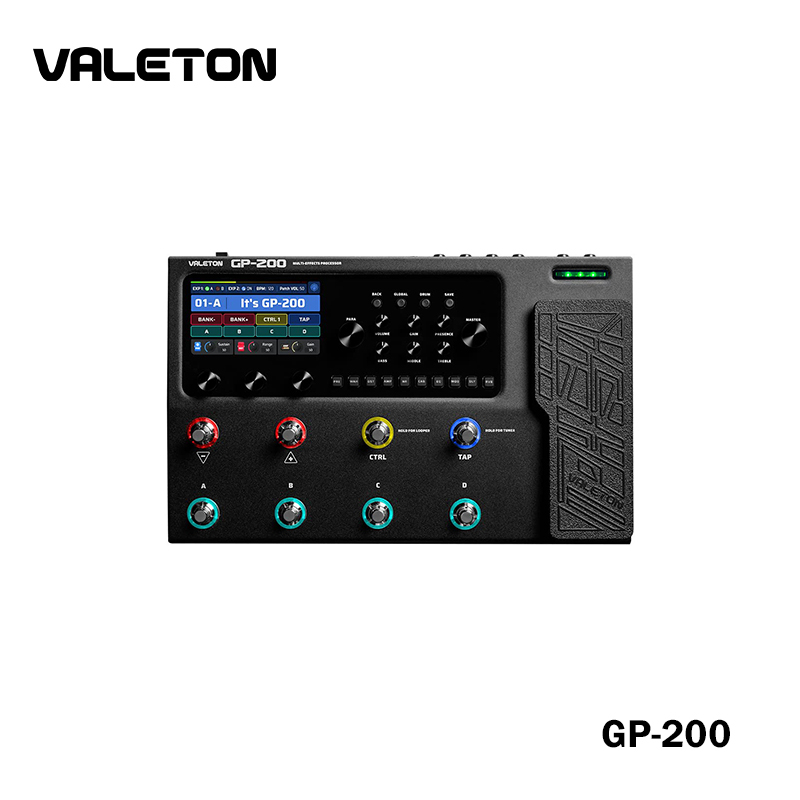 valeton-gp-200-แป้นเหยียบเอฟเฟคกีตาร์-เอฟเฟคกีตาร์-เบส-midi-i-o-แป้นเหยียบเอฟเฟค