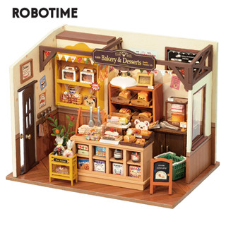 Robotime Rolife Beckas Baking House ชุดโมเดลบ้านตุ๊กตาจิ๋ว แฮนด์เมด พร้อมอุปกรณ์เสริม สําหรับผู้ใหญ่ DIY