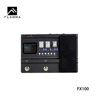 Flamma FX100 แป้นเหยียบเอฟเฟคกีตาร์ พร้อมเอฟเฟค 151 200 80s Looper 55 แอมป์