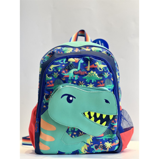 Smiggle Movin Junior Character กระเป๋าเป้สะพายหลัง ลายไดโนเสาร์ สําหรับเด็กผู้ชาย อายุ 3-6 ปี