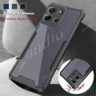 เคสโทรศัพท์มือถืออะคริลิค TPU นิ่ม แบบใส กันกระแทก ป้องกันเลนส์กล้อง สําหรับ Infinix Note 30 VIP 30i 30Vip 30Pro 4G 5G Note30 Pro Note30i 2023