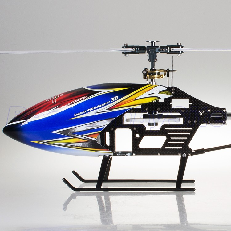 ชุดเฮลิคอปเตอร์บังคับ-copterx-450-dfc-flybarless-450-ขนาด-3d-พร้อมใบพัด