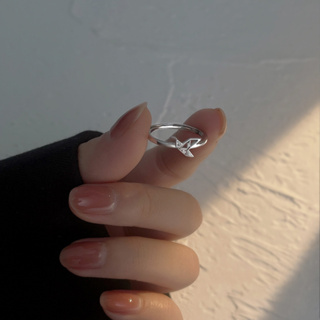 แหวนแฟชั่น รูปนกกระเรียนกระดาษ หรูหรา เรียบง่าย เครื่องประดับระดับไฮเอนด์