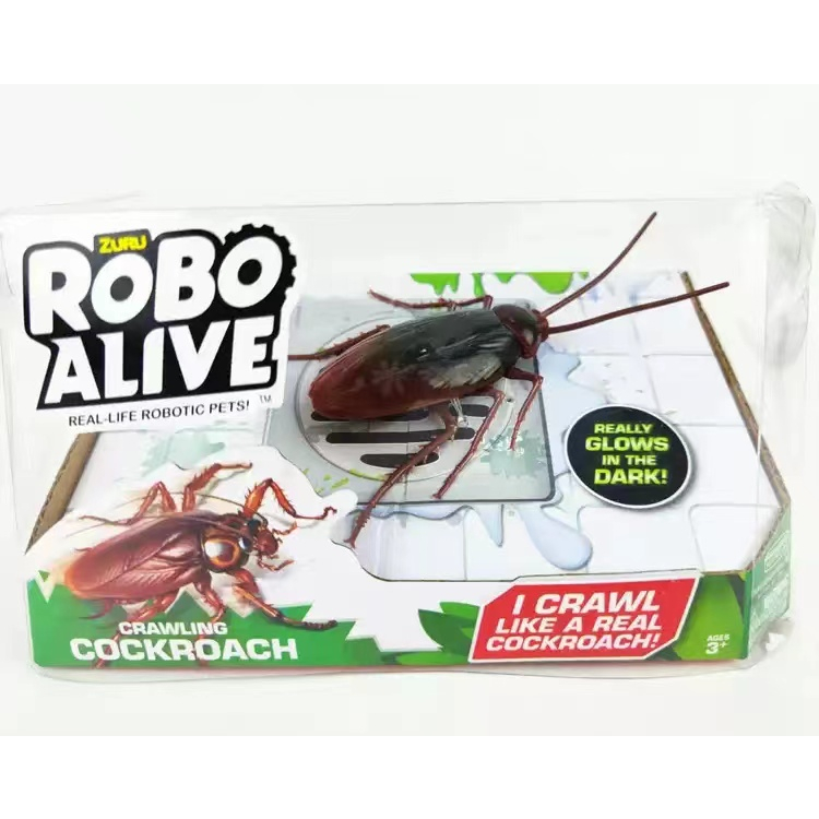 Robo Alive Electronic Crawling Cockroach Battery-Powered Robotic Toy by ...
