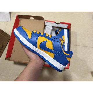 รองเท้าผ้าใบลําลอง รุ่น UCLA dunk low retro น้ําหนักเบา กันลื่น ระบายอากาศได้ดี สีฟ้า สีเหลือง สไตล์คลาสสิก สําหรับคู่รัก