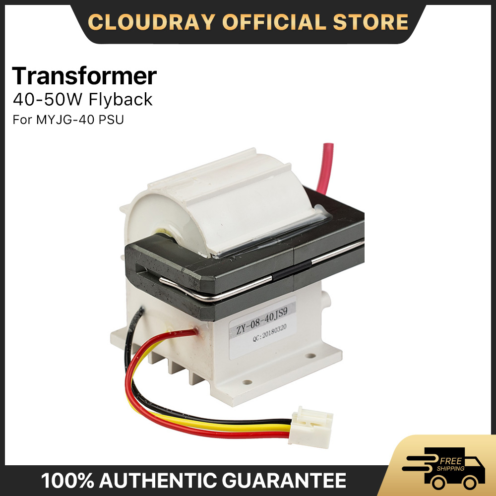 cloudray-หม้อแปลงไฟฟ้าแรงสูง-40-50w-สําหรับพาวเวอร์ซัพพลายเลเซอร์-co2-psu-myjg-40-50