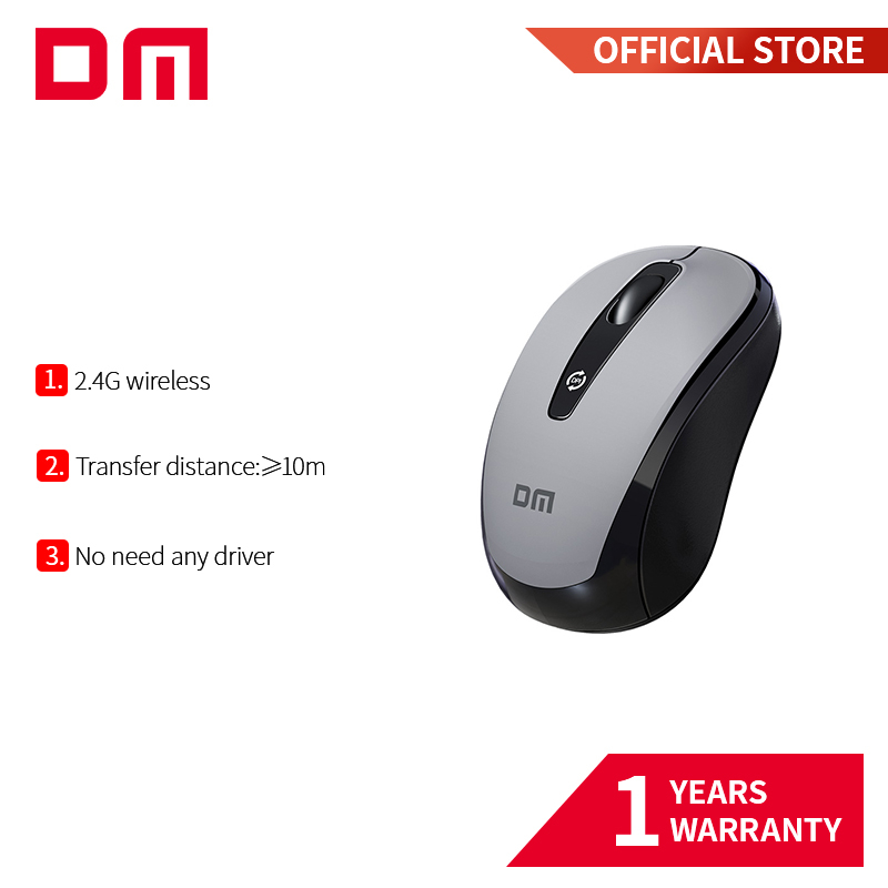 dm-k8-เมาส์ออปติคอลไร้สาย-2-4ghz-แบบพกพา-รับสัญญาณ-usb-สําหรับคอมพิวเตอร์-pc-lap