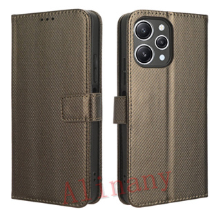 Redmi 12 เคส PU Leather Case เคสโทรศัพท์ Stand Wallet Redmi12 เคสมือถือ Cover