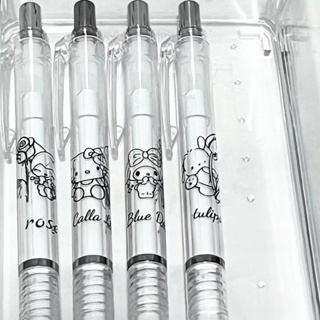 Sanrio ปากกาเจลคาร์บอน สีดํา 0.5 มม. สําหรับนักเรียน สอบ
