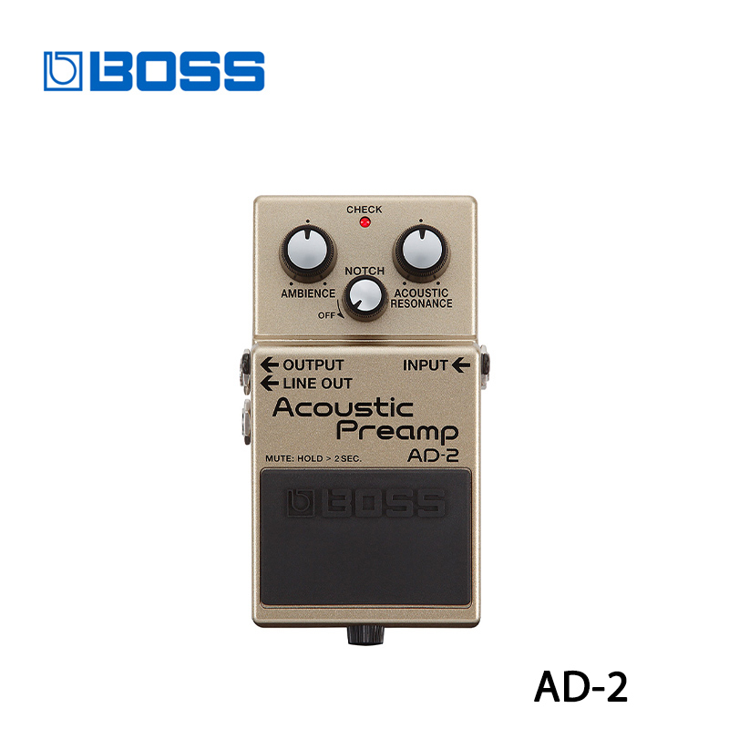 boss-ad-2-แป้นเหยียบพรีแอมป์-อะคูสติก-สําหรับกีตาร์