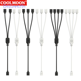 สายต่อพัดลม Coolmoon สายเคเบิลต่อขยายพัดลม ARGB 5V 3PIN ทนต่อแรงดึง สําหรับคอมพิวเตอร์