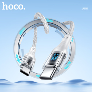 Hoco U115 PD สายชาร์จ USB C เป็น Lightning 20W แบบใส สําหรับ iPhone 14 13 12 11 Pro Max XR XS 8 7 6S