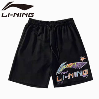 Li Ning กางเกงขาสั้นลําลอง ทรงหลวม ระบายอากาศได้ดี สวมใส่สบาย เหมาะกับการวิ่ง เล่นกีฬา ฟิตเนส สําหรับผู้ชาย และผู้หญิง