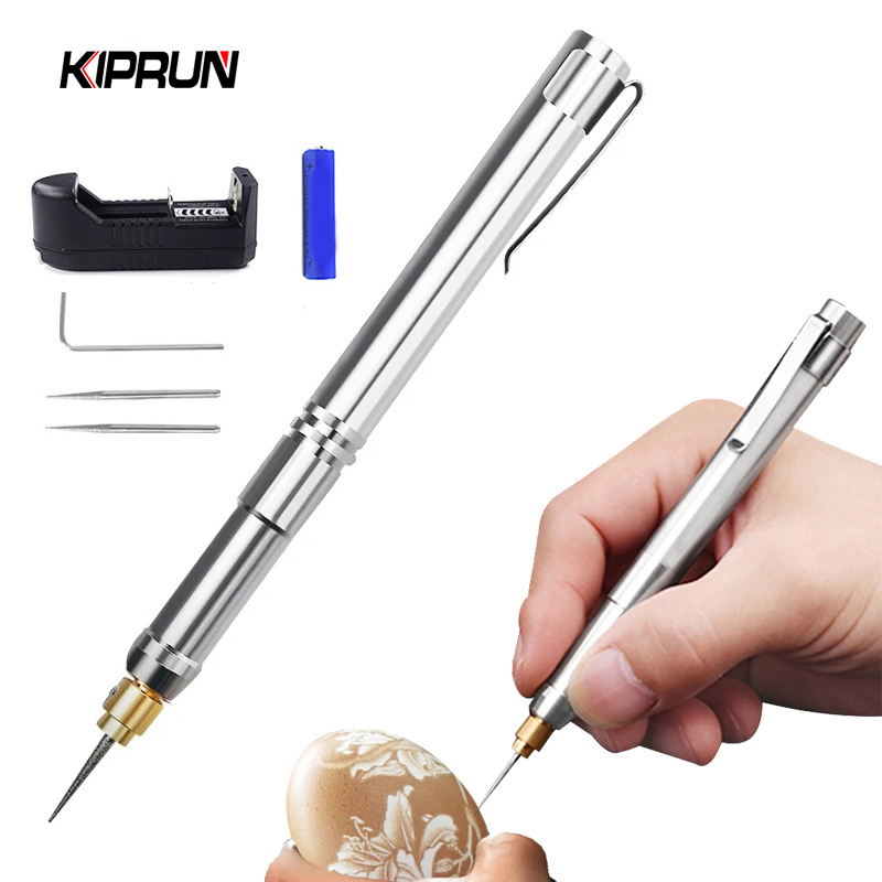 Powerful 60W 32000rpm Mini Cordless Electric Grinder Pen Jewelry Engraving  Pen Sander Polisher DIY Engraver Carve Tool Accessories With 3.7V 1000mAh  Battery