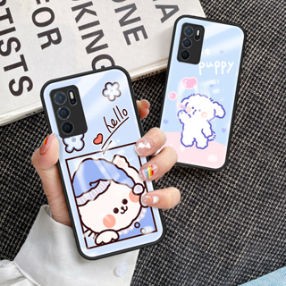 สําหรับ OPPO A16 เคสโทรศัพท์ OPPO A16  เคส กระจกนิรภัย เคสนิ่ม TPU ขอบป้องกัน แข็ง กันกระแทก แฟชั่น เคสด้านหลัง