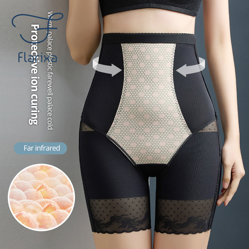flarixa-กางเกงบ็อกเซอร์ขาสั้น-เอวสูง-กระชับสัดส่วน-แต่งลูกไม้-สําหรับสตรีหลังคลอดบุตร