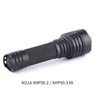 ไฟฉาย M21A พร้อม 6V XHP50.2/XHP50.3 HI LED สําหรับตั้งแคมป์ เดินป่า