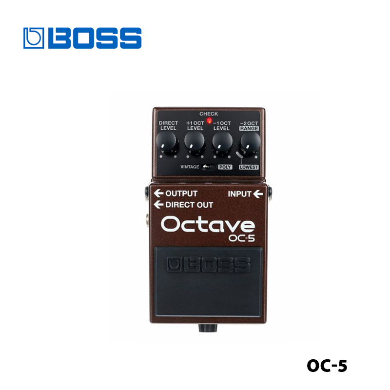 boss-oc-5-แป้นเหยียบโพลีโฟนิก-สําหรับกีตาร์-เบส