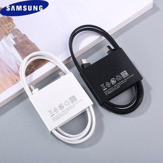 SAMSUNG สายชาร์จ USB C เป็น USB C PD 45W 1/1.8 ม. ชาร์จเร็ว สําหรับ Galaxy S22 S21 S20 FE Flip Fold 2 3 4