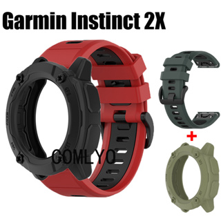 สําหรับ Garmin Instinct 2X เคส TPU ป้องกัน กันชน สายคล้อง ซิลิโคน นุ่ม สร้อยข้อมือ Easyfit Band