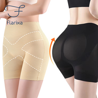 Flarixa กางเกงชั้นใน กางเกงบ็อกเซอร์ขาสั้น เอวสูง กระชับสัดส่วน ไร้รอยต่อ สําหรับผู้หญิง