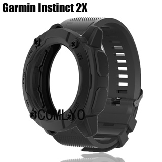 สําหรับ Garmin Instinct 2X เคสสมาร์ทวอทช์ กีฬา TPU นิ่ม ป้องกัน กันชน สายรัด ซิลิโคน สร้อยข้อมือ Easyfit สายรัด