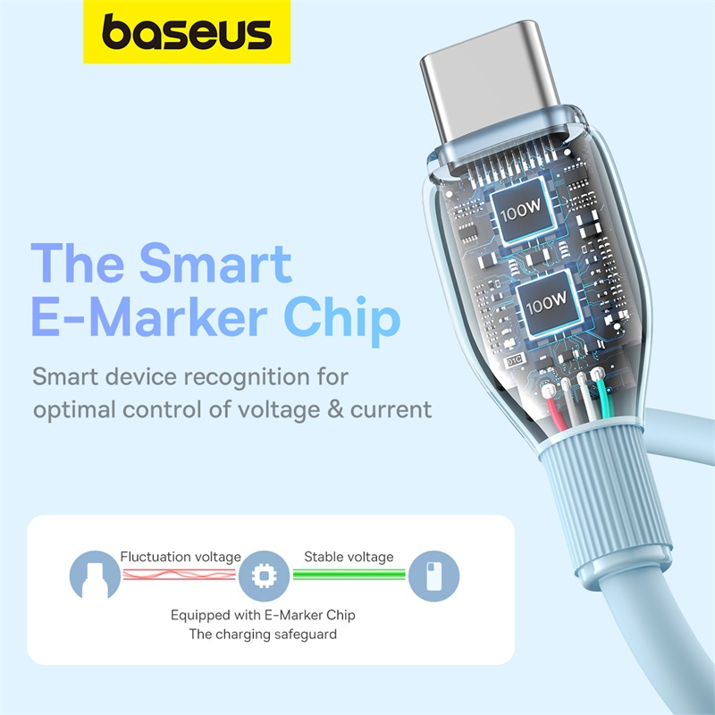 baseus-100w-pd-usb-c-สายเคเบิล-เป็น-type-c-สายชาร์จเร็ว-สายชาร์จนุ่ม-tpe-ชาร์จเร็ว