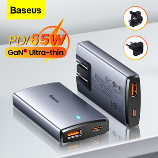 Baseus ที่ชาร์จเร็ว 65W GaN 5 Pro USB C PD 3.0 4.0 Type C แบบพกพา สําหรับ iPhone 14 13 MacBook