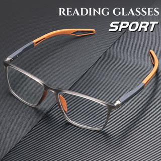 แว่นตาอ่านหนังสือ TR90 ป้องกันแสงสีฟ้า เหมาะกับเล่นกีฬา สําหรับผู้ชาย และผู้หญิง 0 A + 4.0 แว่นขยายอ่านหนังสือ