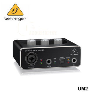 Behringer UM2 U-PHORIA Audiophile 2x2 อินเตอร์เฟซเสียง USB พร้อมไมโครโฟน XENYX