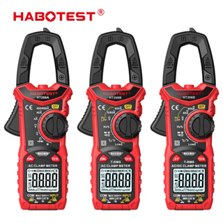 Habotest HT206 มัลติมิเตอร์ดิจิทัล นับจํานวน 600V AC DC 6000 600A แอมแปร์ ทดสอบแรงดันไฟฟ้า โอห์ม ความต่อเนื่อง Hz